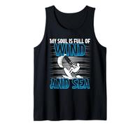 Kitesurf Kiteboarding My Soul Is Full Of Wind Camiseta sin Mangas