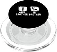 Kitesurfer Your Brother My Brother Sister Funny Kitesurf PopSockets PopGrip para MagSafe