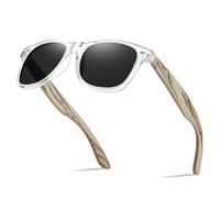 KITHDIA Gafas De Sol De Madera Polarizadas Mujer Hombres Protección Contra Rayos Ultravioleta Marco De Bambú Gafas De Sol S5505