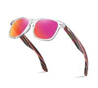 KITHDIA Gafas De Sol De Madera Polarizadas Mujer Hombres Protección Contra Rayos Ultravioleta Marco De Bambú Gafas De Sol S5505