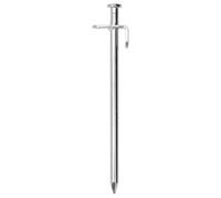 kithwjll Piquetas para tienda de campaña, 24 unidades, 19,5 cm, acero galvanizado, 8 mm de diámetro, con gancho y ojal para accesorios de tienda de campaña, lona de suelo, cuerda tensora, kit de