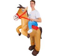 Kitimi Disfraz Hinchable Adulto, Disfraz Caballo Hinchable, Disfraces Divertidos para Carnaval, Halloween, Cumpleaños, Fiestas