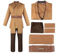 Kitimi Disfraz Je-d Adultos, Disfraz de Túnica para Hombre, Túnica de Caballero con Capucha, Halloween Carnaval Medieval Traje Ropa Cosplay(L)