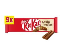 KitKat - Barra de galletas de chocolate con leche de 2 dedos, paquete múltiple de 9 x 20,7 g (paquete de 12) cesta de regalo sabrosa y retorcida "A symphony of flavors" para cumpleaños, Navidad,