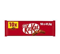 KitKat Galleta recubierta de chocolate con leche (67,2%) - Paquete de 10 x 41.50 gr - Total: 415 gr