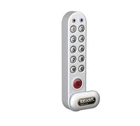 KitLock Cerradura electrónica KL1060 NetCode | códigos de tiempo limitado | para taquillas y muebles | plata