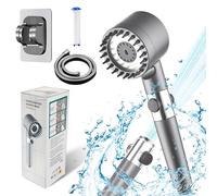 KitoLee Alcachofa de Ducha con Filtro,Duchas de Baño Alcachofa alta Presión con Manguera de 1.5M, 3 +1 Modos de Rociado Cabezal de Ducha de Alta Presión