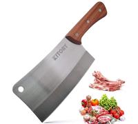 Kitory Cuchillo de Cocina Chino 18 cm, Cuchillo para Carne, Cuchillo de Carnicero con acero Inoxidable de y Mango Ergonómico