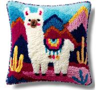 Kitquiver Juego De Cojines De Nudos,Alpaca Juego De Ganchos,Funda De Almohada Decorativa,Creativo,Kit De Ganchos Para Niños Y Adultos,Regalos 43 X 43 Cm