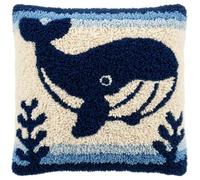 Kitquiver Juego De Cojines De Nudos,Ballena Juego De Ganchos,Funda De Almohada Decorativa,Creativo,Kit De Ganchos Para Niños Y Adultos,Regalos 43 X 43 Cm