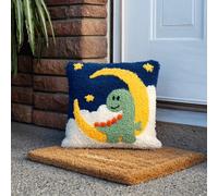 Kitquiver Juego De Cojines De Nudos,Dinosaurio Juego De Ganchos,Funda De Almohada Decorativa,Creativo,Kit De Ganchos Para Principiantes Y Adultos,Regalos 43 X 43 Cm