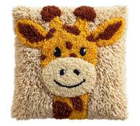 Kitquiver Juego De Cojines De Nudos,Jirafa Juego De Ganchos,Funda De Almohada Decorativa,Creativo,Kit De Ganchos Para Niños Y Adultos,Regalos 43 X 43 Cm