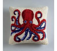 Kitquiver Juego De Cojines De Nudos,Pulpo Juego De Anudar Uno Mismo,Juego De Ganchos,Funda De Almohada Decorativa,Creativo,Kit De Ganchos Para Niños Y Adultos,Regalos 43 X 43 Cm