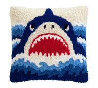 Kitquiver Juego De Cojines De Nudos,Tiburón Juego De Ganchos,Funda De Almohada Decorativa,Creativo,Kit De Ganchos Para Niños Y Adultos,Regalos 43 X 43 Cm