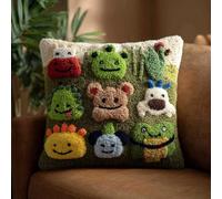 Kitquiver Kit De Gancho De Pestillo Para Bricolaje,Jardín Botánico 3D Bordado De Gancho,Apta Para Principiantes Y Adultos,43X43 Cm