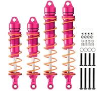Kits Amortiguador RC Para ARRMA 6S Fireteam Para Kraton 1/7/1/8 Amortiguadores Delanteros Y Traseros ARA330621/ARA330622 4 Piezas Infamous Para Outcast RC Car Parts(Pink)