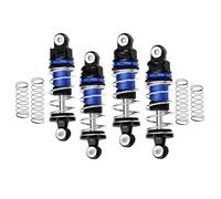 Kits Amortiguador RC Para Losi Micro-B 2wd Rtr 1/24 Juego Completo Amortiguadores Delanteros Y Traseros Aleación Aluminio Piezas Mejora Vehículos Todoterreno(Blue)