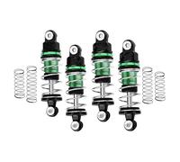 Kits Amortiguador RC Para Losi Micro-B 2wd Rtr 1/24 Juego Completo Amortiguadores Delanteros Y Traseros Aleación Aluminio Piezas Mejora Vehículos Todoterreno(Green)