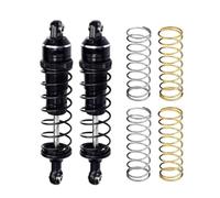Kits Amortiguador RC Para Traxxas Para Mini Para Maxx 107154-1 7075 3760 10765 87 Mm Aleación Metálica Delantera Trasera Amortiguadores RC Piezas Monster Truck(Black)