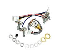 Kits Cableado 2V 2T Arnés Cableado 3 Vías 500K Cableado Guitarra Precableado Hareness Para Reemplazos Reparación Bajos Guitarra Eléctrica