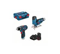 KITS COMBINADOS GSR 12V-15 + GST 12V-70 2x2.0Ah GAL 12V-40 L-BOXX BOSCH