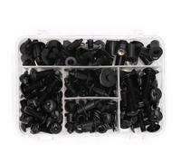 Kits Completos De Tornillos De Carenado para Motocicleta, Tornillos De Acero para Carrocería, Tuercas De Velocidad para Z650 Z750 Z800 Z900 Z1000 M6 Acero(Negro)
