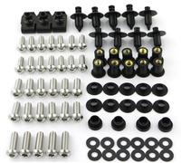 Kits Completos De Tornillos De Carenado Para Motocicleta, Tuercas Para Tornillos Para VTR1000 RVT1000R RC51 2000 2001 2002 2003 2004 2005 2006 Kit de tornillos(Plata)