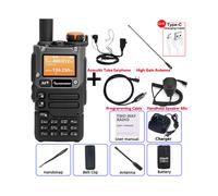 (Kits completos) UV K5 (8) Walkie Talkie AM FM Radio bidireccional Estación conmutadora Conjunto inalámbrico