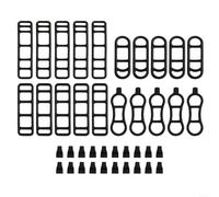 Kits de accesorios de luz de bicicleta Seleccione entre 35 o 40 piezas de correas de silicona con configuraciones de gancho (40 piezas)