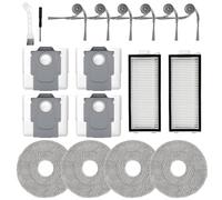 Kits de accesorios para aspiradora Roborock Saros Z70, piezas de repuesto, 2 filtros, 4 toallitas, 6 cepillos laterales, 4 bolsas de polvo, 1 herramienta de limpieza, 1 destornillador, 18 piezas