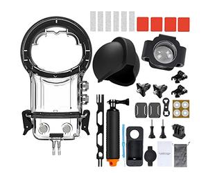 Kits de Accesorios para Insta360 X3 Carcasa Impermeable para Buceo, Mango Flotante, Cubierta de Silicona, Protector de Lente, Brazo de Soporte de extensión