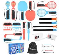 Kits de accesorios para Nintendo Switch 2, 23 en 1 Accesorios de Juegos Deportivos Switch2 Sports, Family Party Pack para Switch 2 Deportivos con bolsa de transporte, Raquetas de Tenis, Espadas