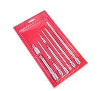 Kits de adaptadores de enchufe de junta multiusos, 9 piezas de varilla de extensión de acero de alta resistencia para mecánicos y bricolaje, varilla de extensión de enchufe de junta