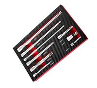 Kits de adaptadores de enchufe de junta multiusos, 9 piezas de varilla de extensión de acero de alta resistencia para mecánicos y bricolaje, varilla de extensión de enchufe de reparación de