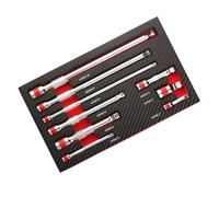 Kits de adaptadores de enchufe de junta multiusos, 9 piezas de varilla de extensión de acero de alta resistencia para mecánicos y bricolaje, varilla de extensión de enchufe de reparación de