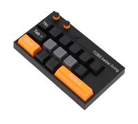 Kits de Adornos Mecánicos para Teclado, Más Suave, Fácil de Usar, Resistente Al Desgaste, Duradero, Adorno para Teclado de Computadora para Escritorio (Naranja Negro)
