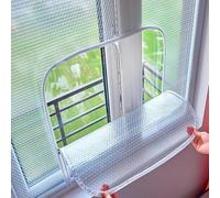 Kits de aislamiento for ventanas,Aislamiento Cortina,Kit de Sellado de Ventana Translúcida,Cubierta for el Aislamiento Térmico,a Prueba de Viento,Anti Frío,Reutilizable,50-130cm(100x220cm(39x87in))