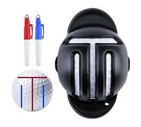 Kits de alineación de marcado de líneas de pelota de golf, accesorios de alineación e identificación de putting de precisión, ayuda para mejorar la precisión de golf, para hombres y mujeres, golfistas