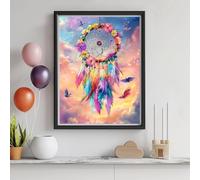 Kits de arte de diamantes 5D para adultos, kit de pintura de diamantes de atrapasueños, taladro redondo completo, bordado de cristal, punto de cruz para decoración de pared, regalos de Navidad, 12 x