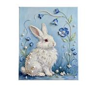 Kits de Arte de Perlas para Adultos,30x40cm Incluye Marco, para Principiantes,Kit de manualidades de arte 3D con gemas de animales lindos - Para Salón, Dormitorio, Pared, Relajación, Aprendizaje y