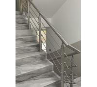 Kits de balaustrada de acero inoxidable, pasamanos resistente para escaleras interiores y exteriores, solución duradera de barandilla de cubierta