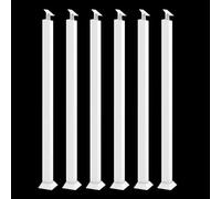 Kits De Barandillas Para Escalones De Loft Comerciales, Balaustres De Escalera Blancos, Postes De Columna Para Barandillas De Terraza, Remodelación De Escaleras Y Escalones Exteriores, Balaustres Cua