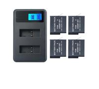 Kits De Batería AHDBT-501 con Cargador Inteligente De Doble Ranura, Compatible con GoPro, For Hero8 7 6 5, Accesorios For Cámara De Acción Deportiva Negra