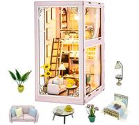 Kits de Book Nook for adultos, kit de Book Nook for armar, librería acogedora de fantasía, kits de modelos de sujetalibros de madera en 3D for que los adultos los construyan, decoración del hogar, reg