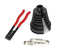 Kits de Botas de Velocidad Constante Kit universal de fuelles junta homocinética divididos para eje transmisión. Fuelles exteriores goma elástica para Fácil instalación con clips(Boot plier)