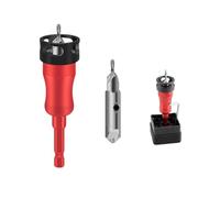 Kits de brocas multiusos para madera con cabezales intercambiables para cortar agujeros limpios y quitar materiales sin costuras, cortador avellanado antiatascos