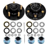 Kits de bujes de remolque, 5 pernos 4.5 para eje de remolque de barco de carga de 2000 libras, kit de cubo tensor de remolque de 5 pernos en círculo de 4.5 pulgadas, se adapta a husillos de 1 pulgada