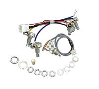 Kits de cableado de 2 V y 2 T, 3 vías, 500 K, arnés de cableado de guitarra precableado para guitarra eléctrica, reemplazo de reparación de graves