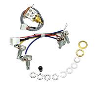 Kits de cableado de 2 V y 2 T, 3 vías, 500 K, arnés de cableado de guitarra precableado para guitarra eléctrica, reemplazo de reparación de graves