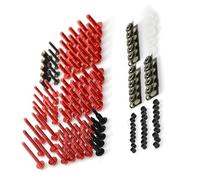 Kits de Carrocería Juego De Tornillos Y Pernos Para Carenado Motocicleta Para HONDA Cb400 CB400SF CB400VTEC 1993 1994 1995 1996 1997 1998 Sujetadores Piezas Modificadas Para partes(Rosso)